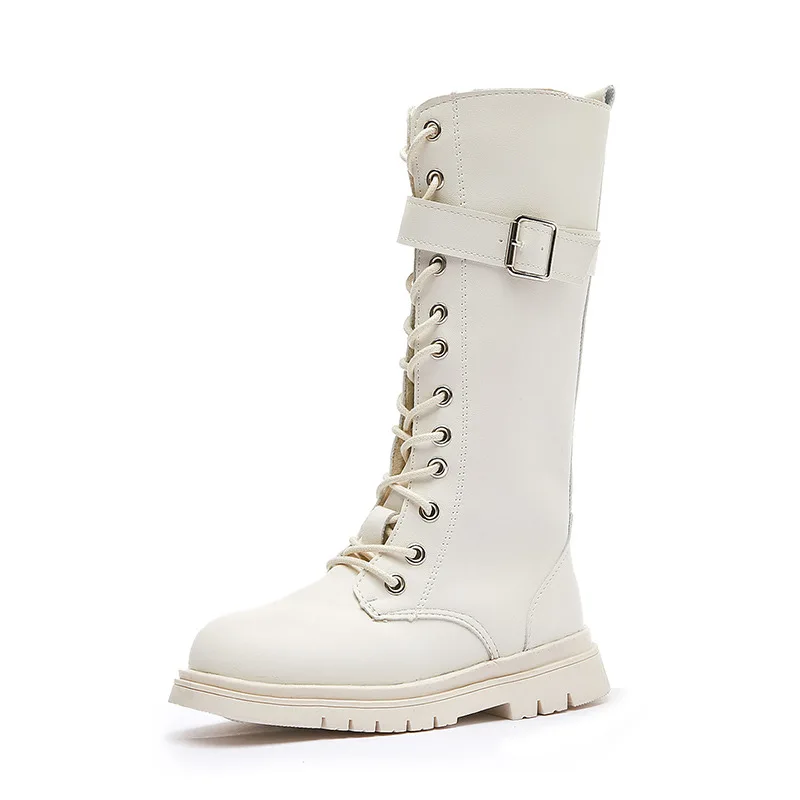 Girls Boots Autumn New Kids Shoes for Girl Children Knee-High Fashion Boots Soft Platform Snow Boots Shoes for Boys Kids