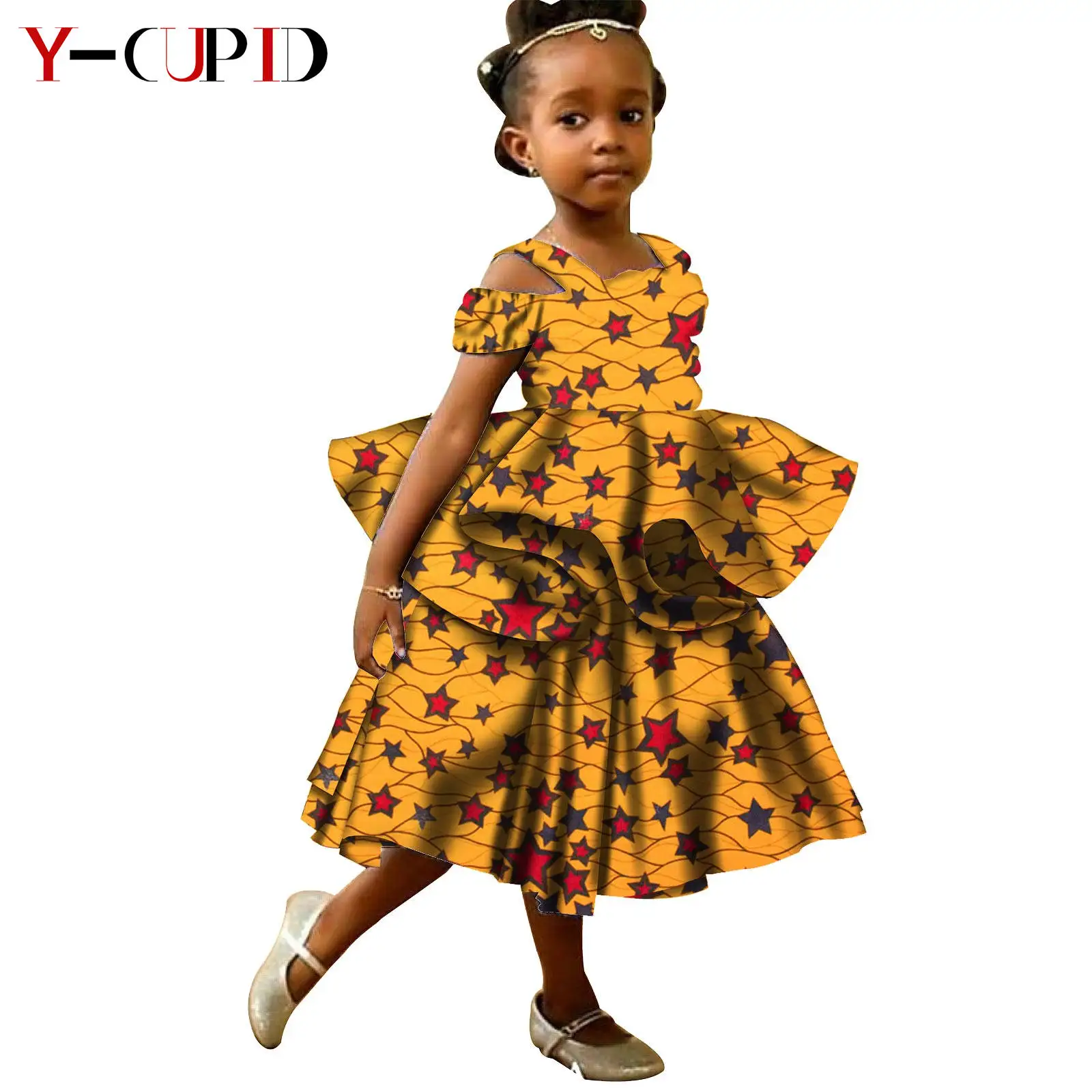 Robe Princesse Africaine Pour Fillette Robe Petite Fille En Pagne