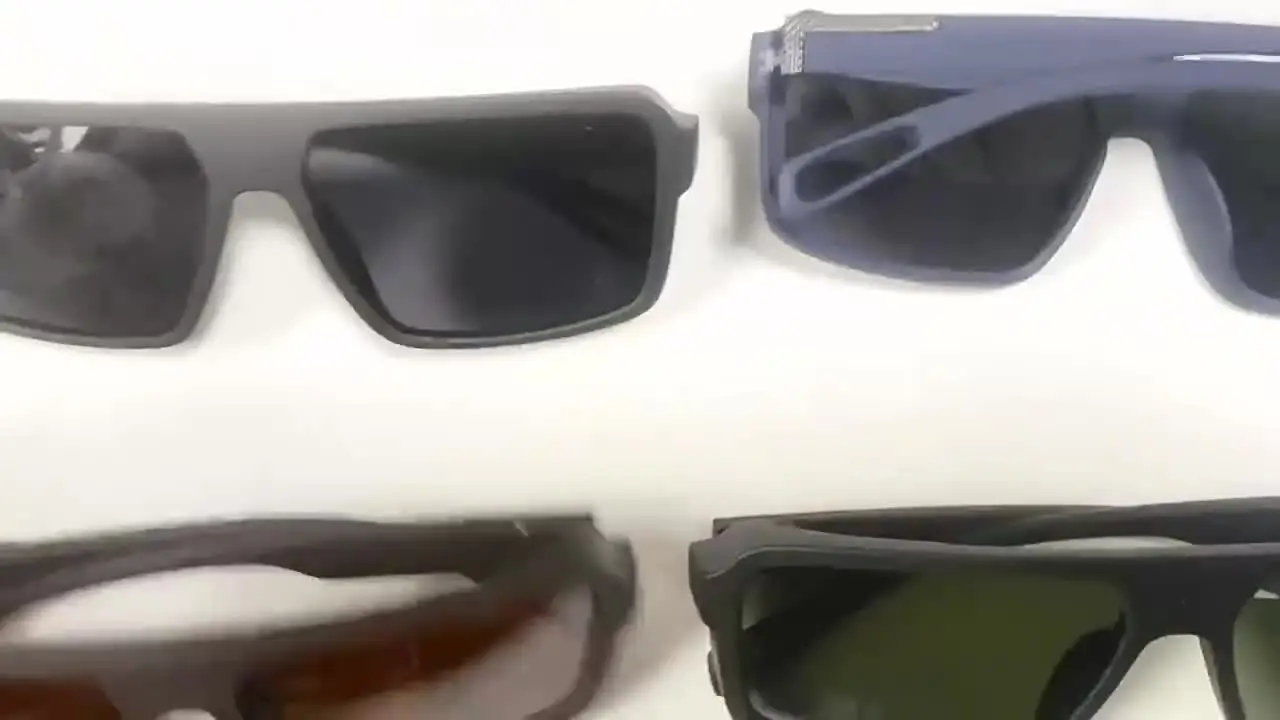 Большие квадратные поляризованные солнцезащитные очки из ацетата