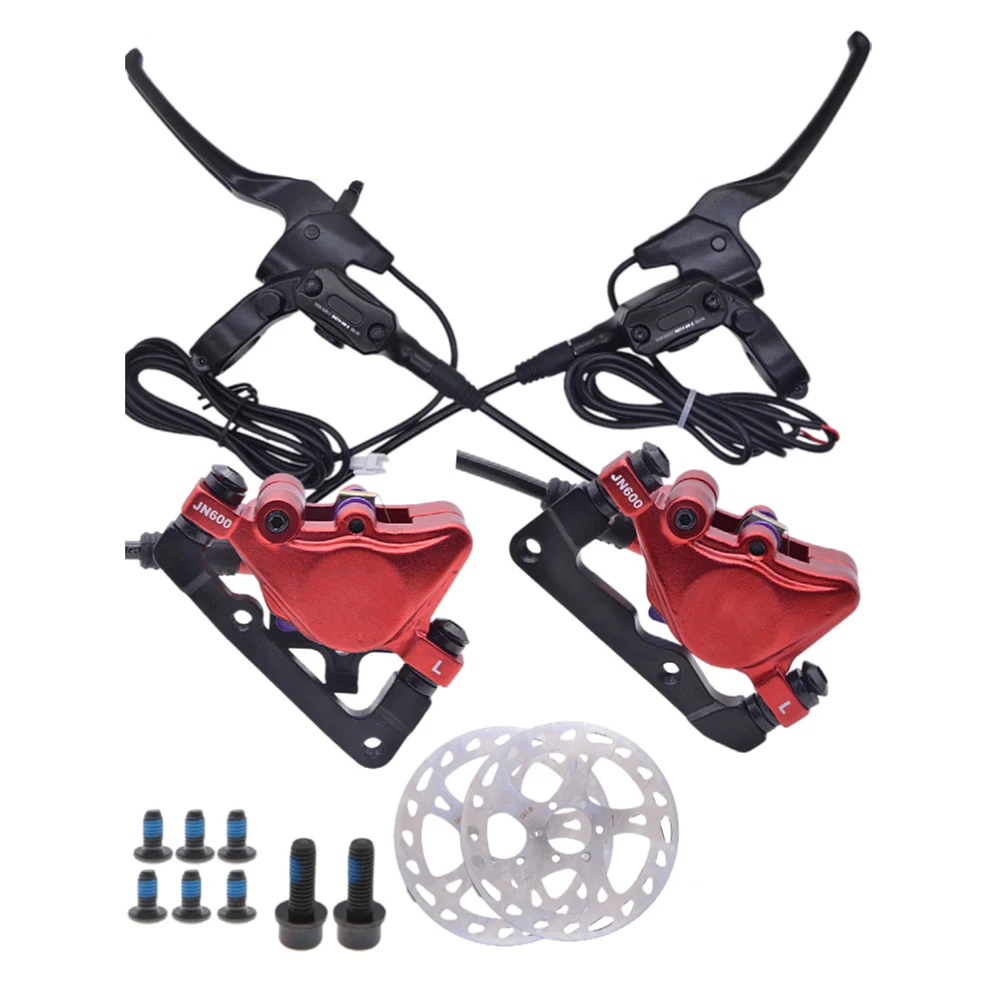 

Hydraulic Disc Brake RMotor Front Rear Disk Dual Callipers Lever Electric Bicycle Kick Scooter Power Off Brake For E-Bike