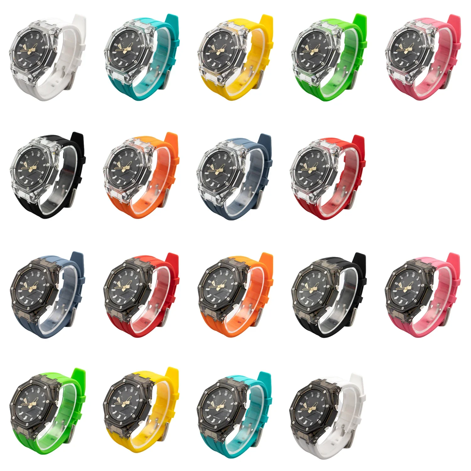 Enhanced Transparent Rubber Strap and Case Adapter