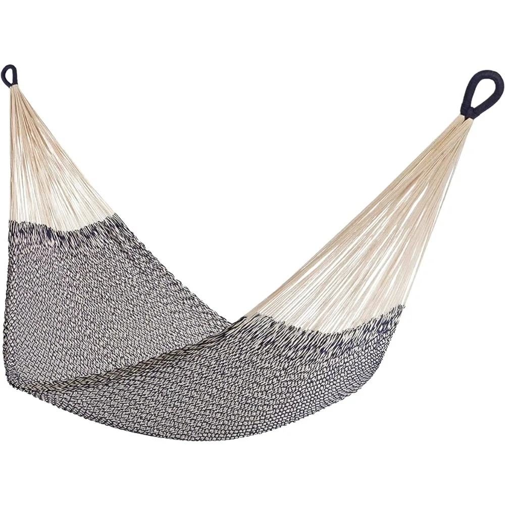 

Double Size Hanging Hammock Chair Handwoven Cotton Rope Hammock Made From Yellow Leaf Hammock Hammocks Outdoor Furniture Camping