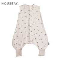 Sacs de couchage pour enfants âgés de 1 à 6 ans, 100% coton, respirant, Design de croquis frais d'été, costume une pièce pour bébé, literie pour bébé 1