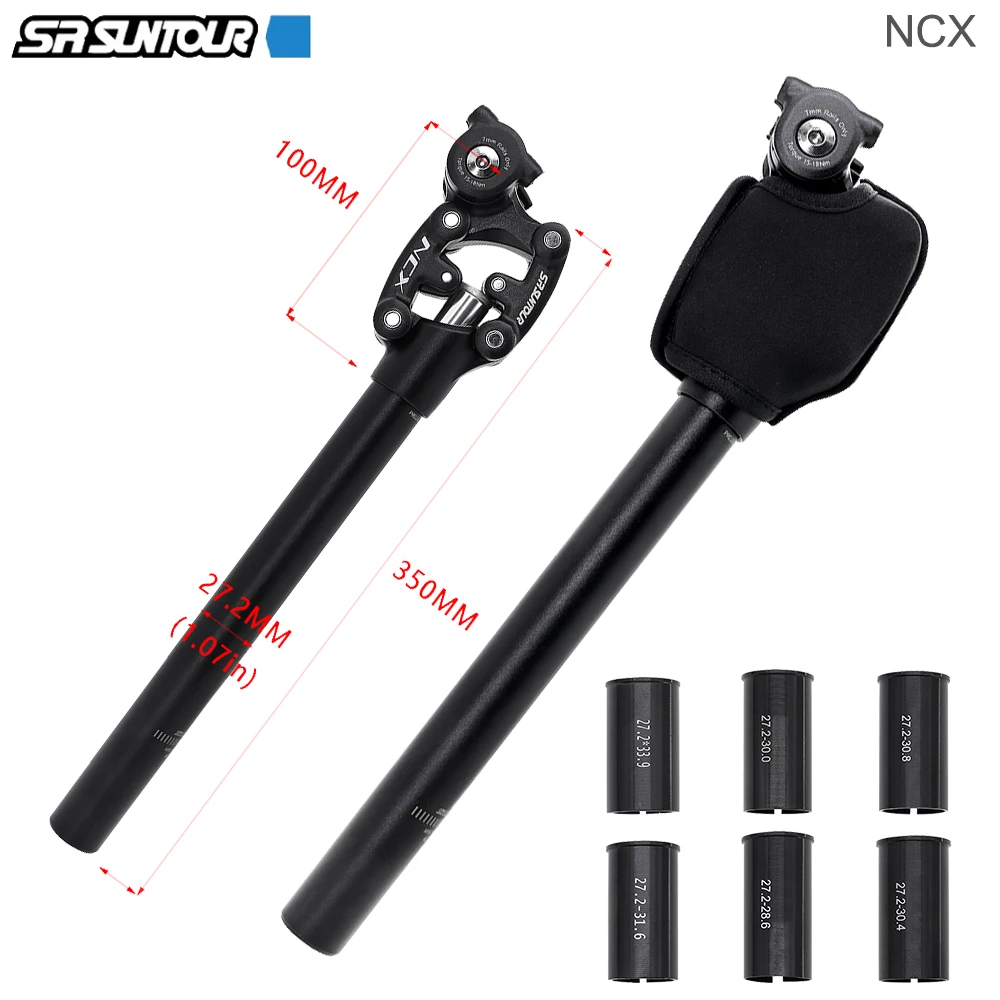 Bicycle Seat Post SR SUNTOUR NCX Bike Seat Sterm for MTB Bicycle 27.2 28.6 30.0 30.4 30.8 31.6mm Bicycle Shock Absorber Seatpost Bike Seat Tube