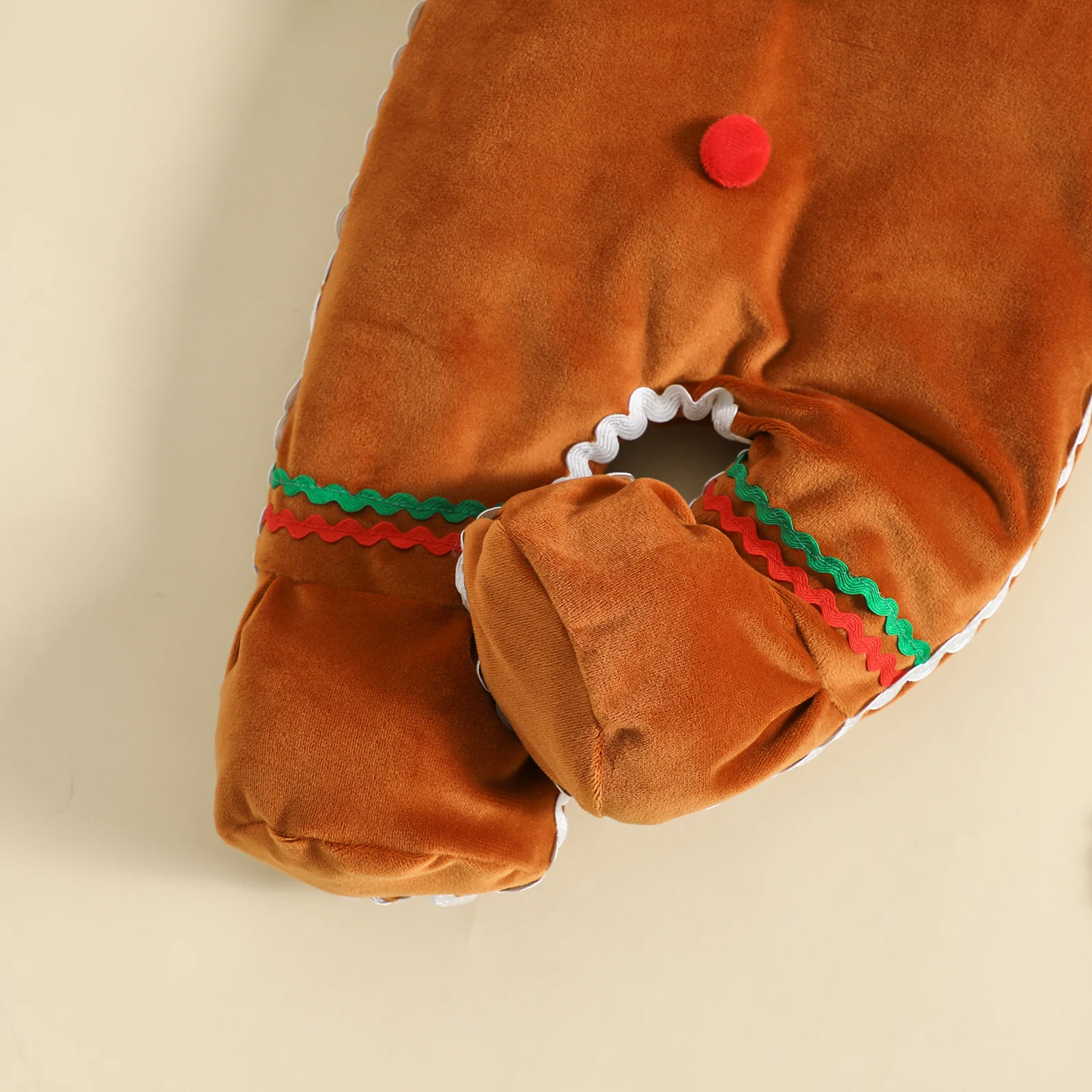 Baby Gingerbread Winter Romper 5
