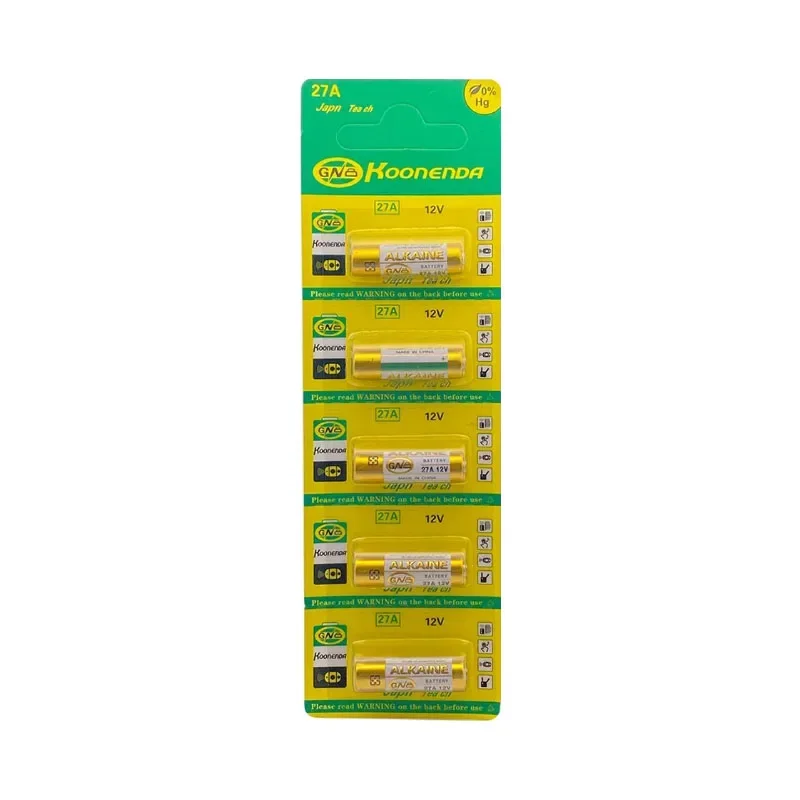 A27 27A 12V Alkaline Battery For Doorbell Alarm Remote Control G27A MN27 MS27 GP27A VR27 L828 V27GA ALK27A A27BP Dry Cells alkaline battery