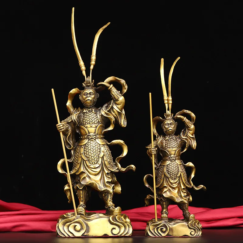 

Латунь: Поиск сутры Триумф о короле Будды медная обезьяна украшение для гостиной O