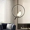 Magpie Bird LED Cord Pendant Lamps AC85-265V Indoor LED Chandelier Lights for Bedside Bedroom Indoor Black Silver Hanging Lights 2