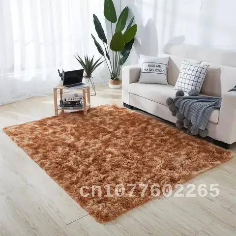 

Silky Fluffy Carpet Modern Home Decor Long Plush Shaggy Rug Children's Play Mats Sofa Living Bedroom Bedside Mat Balcony Carpets