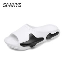 

2022 Summer New Men's Slippers Indoor Home Beach Ourdoor Slides Ladies Solid Slipers Platform Mules Shoes Woman Flats Zapatos