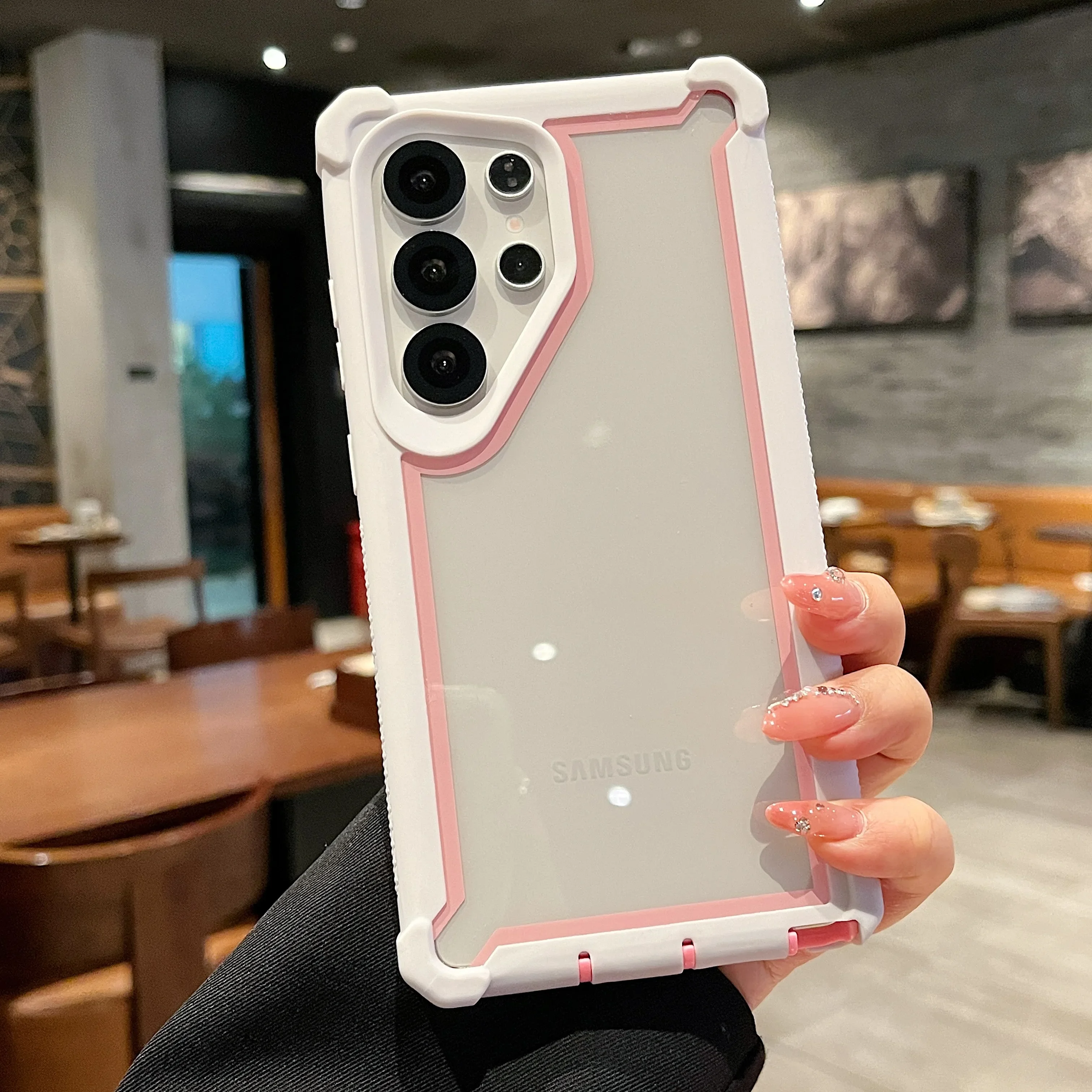 Enhanced Armor Shockproof Phone Case with Clear Protective Cover