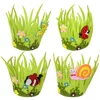 4Pcs Easter Colorful Baskets Non Woven Fabrics Candy Baskets Small Fabric Basket Storage EasterDecoration 1