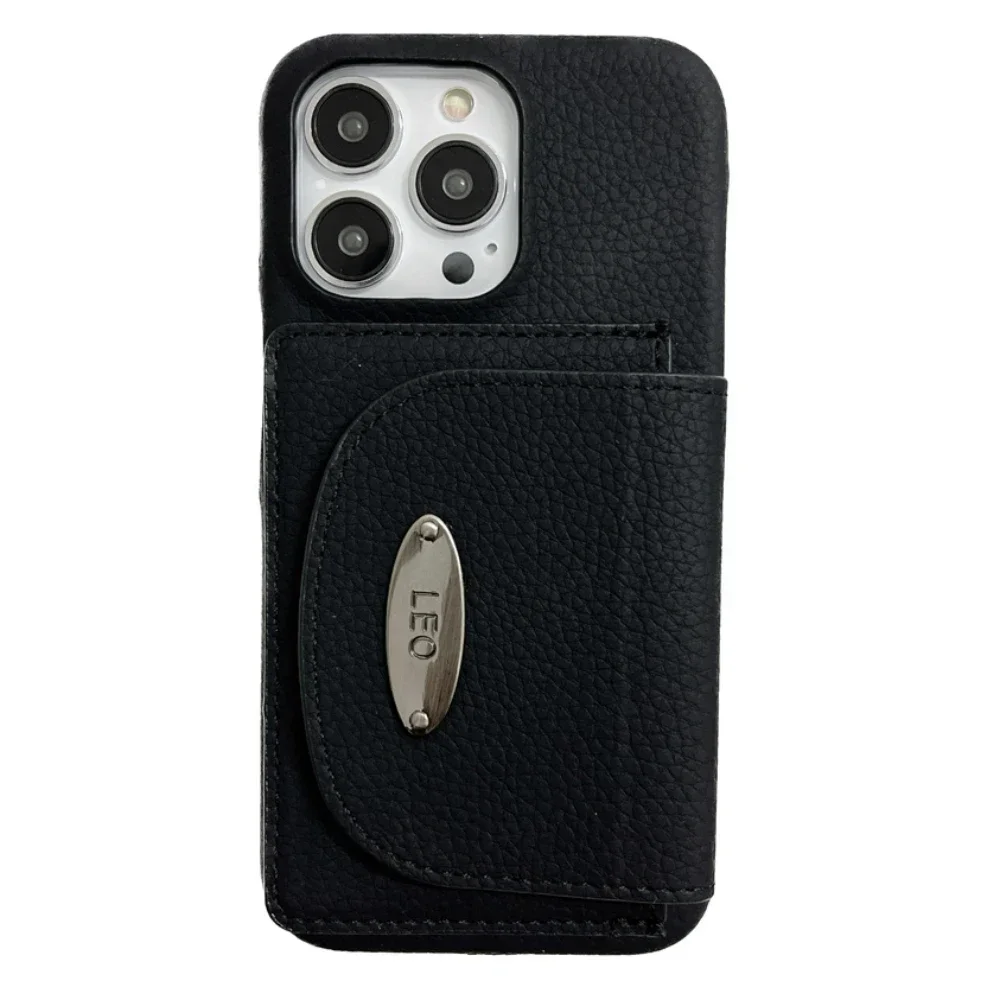Luxury PU Leather Phone Case with Card Slot Holder and Wallet Back Cover