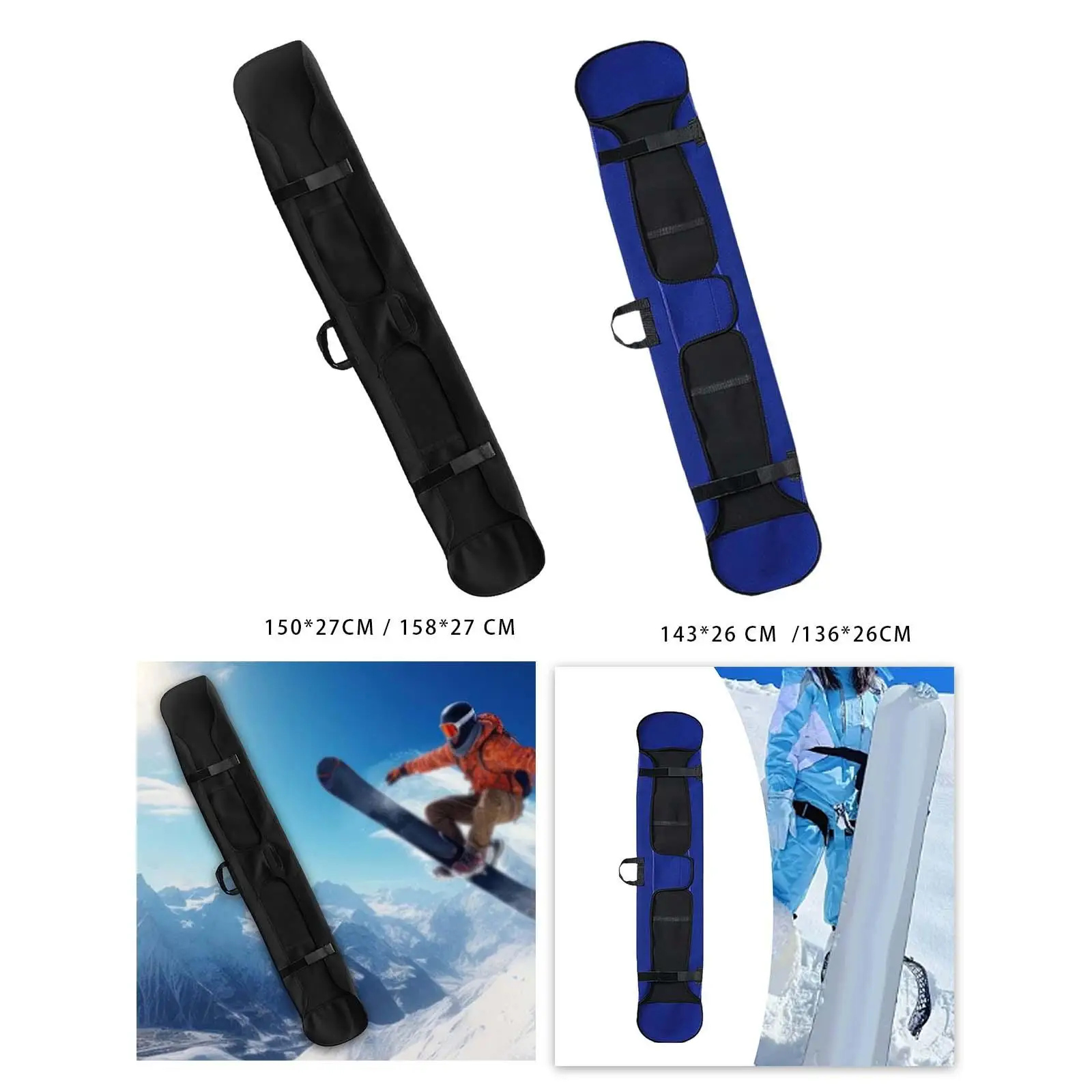 Snowboard Bag Sleeve Cover with Handle Portable Equipment Soft skate bags