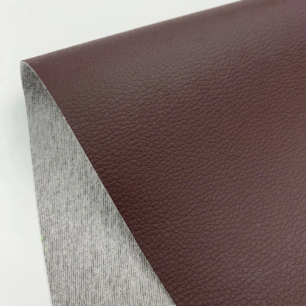 Litchi Textured Faux Leather Fabric for DIY Crafts and Upholstery
