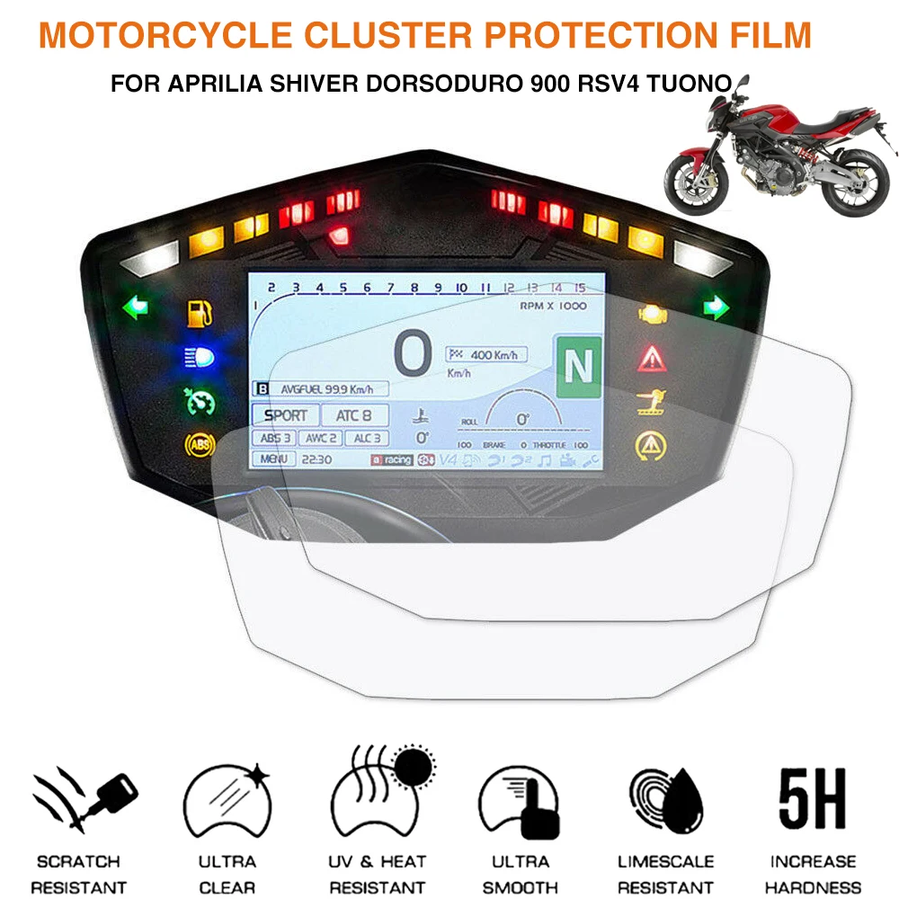 Aprilia Shiver900 Shiver 900 RSV4 TUONO Motorcycle Accessories Cluster Scratch Protection Film Screen Protector motorcycle accessories motorcycle screen protector