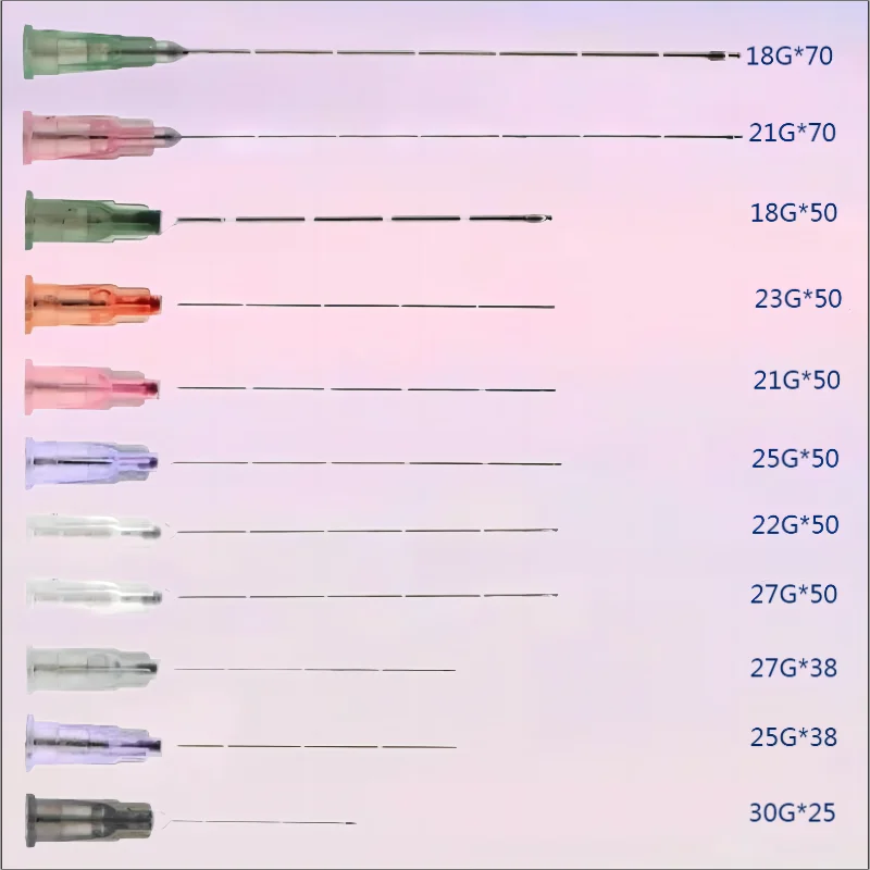 10pcs Medical microcannula 18G 21G 22G 23G 25g 27G 30G 50mm 70mm Blunt Tip Micro Cannula Needle for
