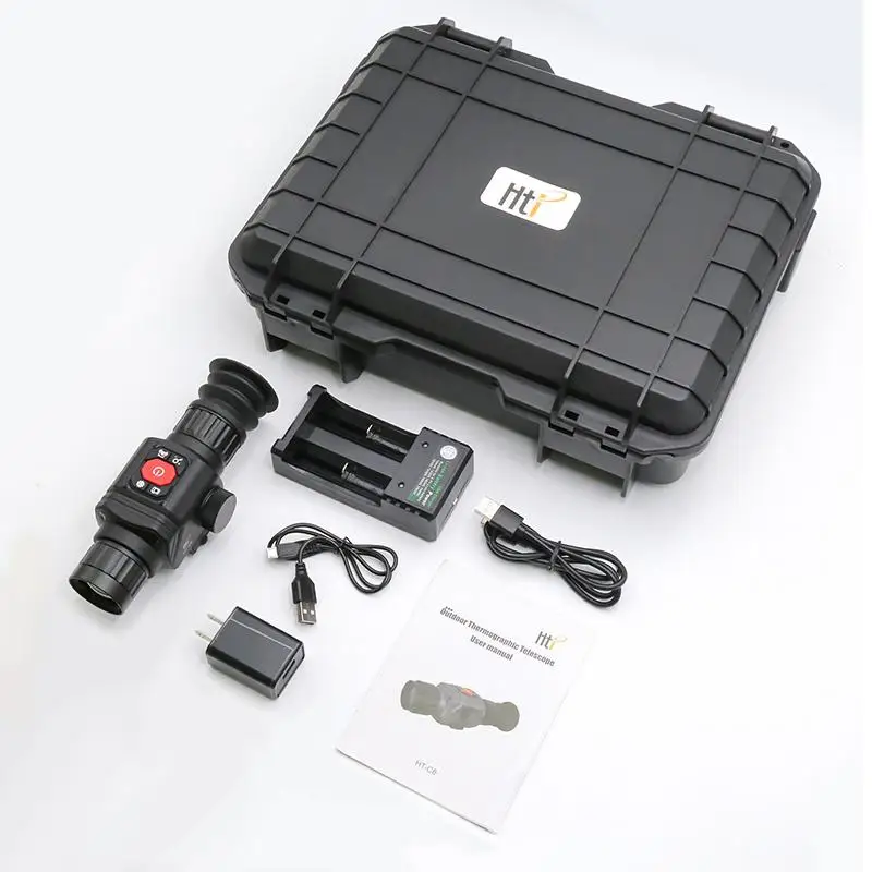 

HTI 2022 Hot Selling in Stock HT-C8 35mm Lens Digital Infrared Night Vision Thermal Monocular for Security Hunting