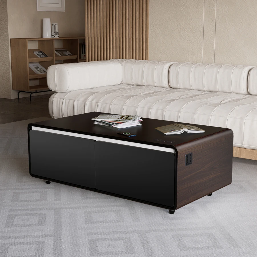 Sobro Smart Coffee Table - Mini Fridge, Speakers, LED Lighting