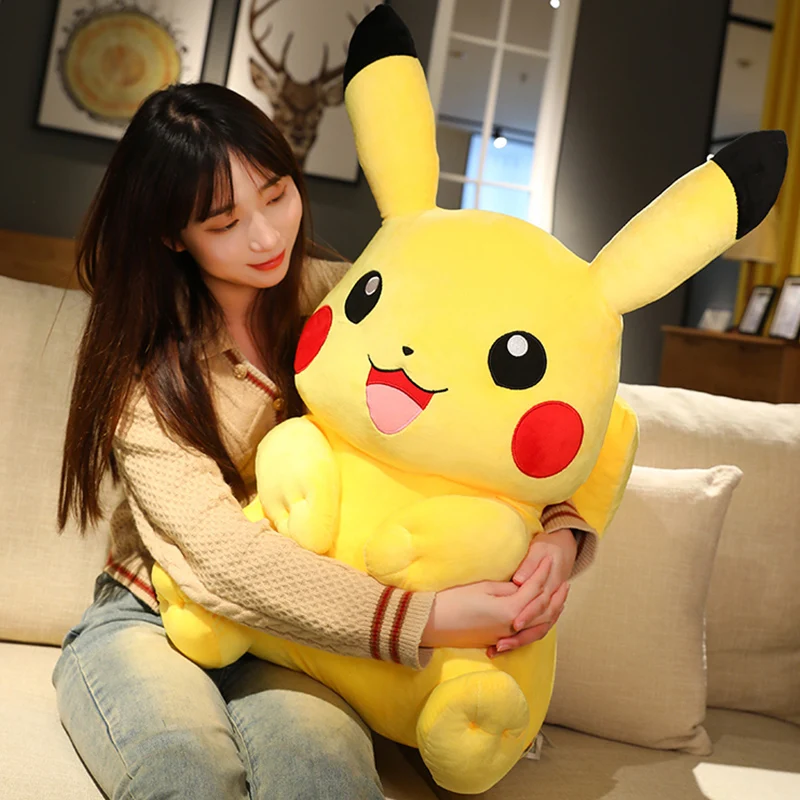 Kawaii Big Size Pokemon Pikachu Stuffed Toys Pikachu Plush Dolls Pikachu Peluche Pillow Xmas Gift For Kids Friends Boys Kawaii Big Size Pokemon Pikachu Stuffed Toys Pikachu Plush Dolls Pikachu Peluche Pillow Xmas Gift For Kids Friends Boys