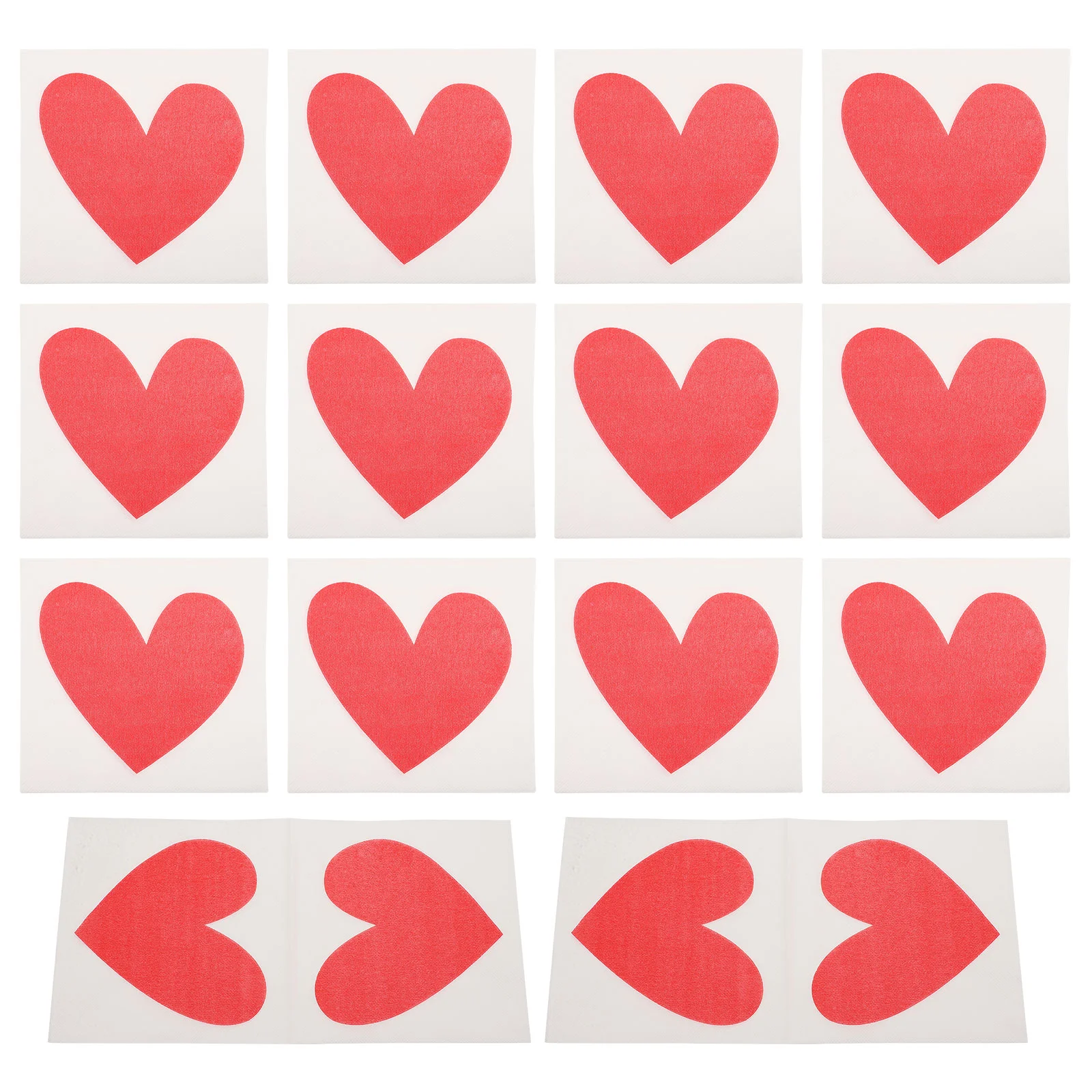 40 Pcs Wedding Dinner Napkins Disposable Party Paper Towels Heart Pattern Elegant Design Absorbent Quality Essential Event