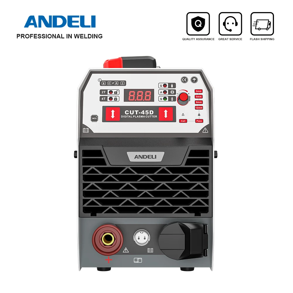 

ANDELI 220V Plasma Cutting Machine CUT-45D 35A HF Contact Cutting Portable DC Air Plasma Cutter