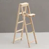 1:12 Dollhouse Miniature Furniture Handmade Wooden Ladder Fairy Door For Kid Magic Tooth Fairy Doll Accessories 4