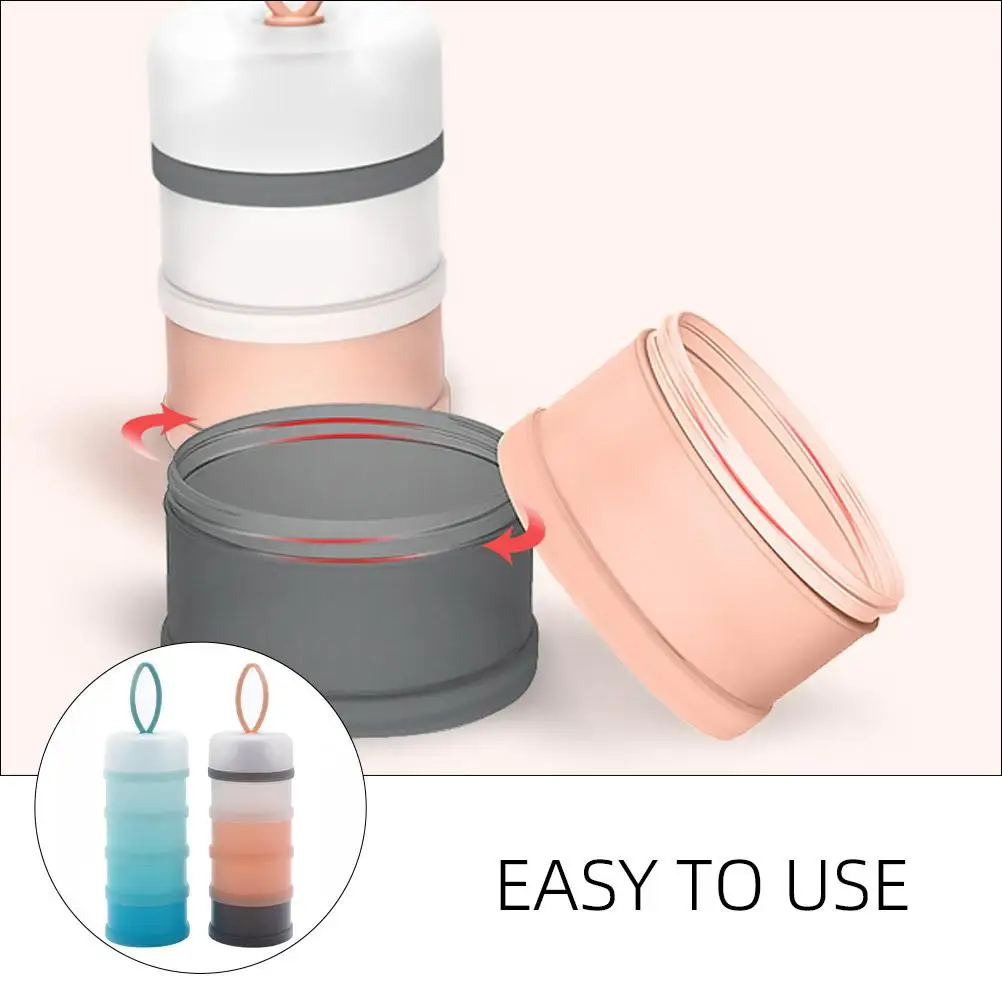 2 Pcs Milk Powder Box Detachable Container Independent Holder Baby Feeding Formula Dispenser Organizing Storage Case Food