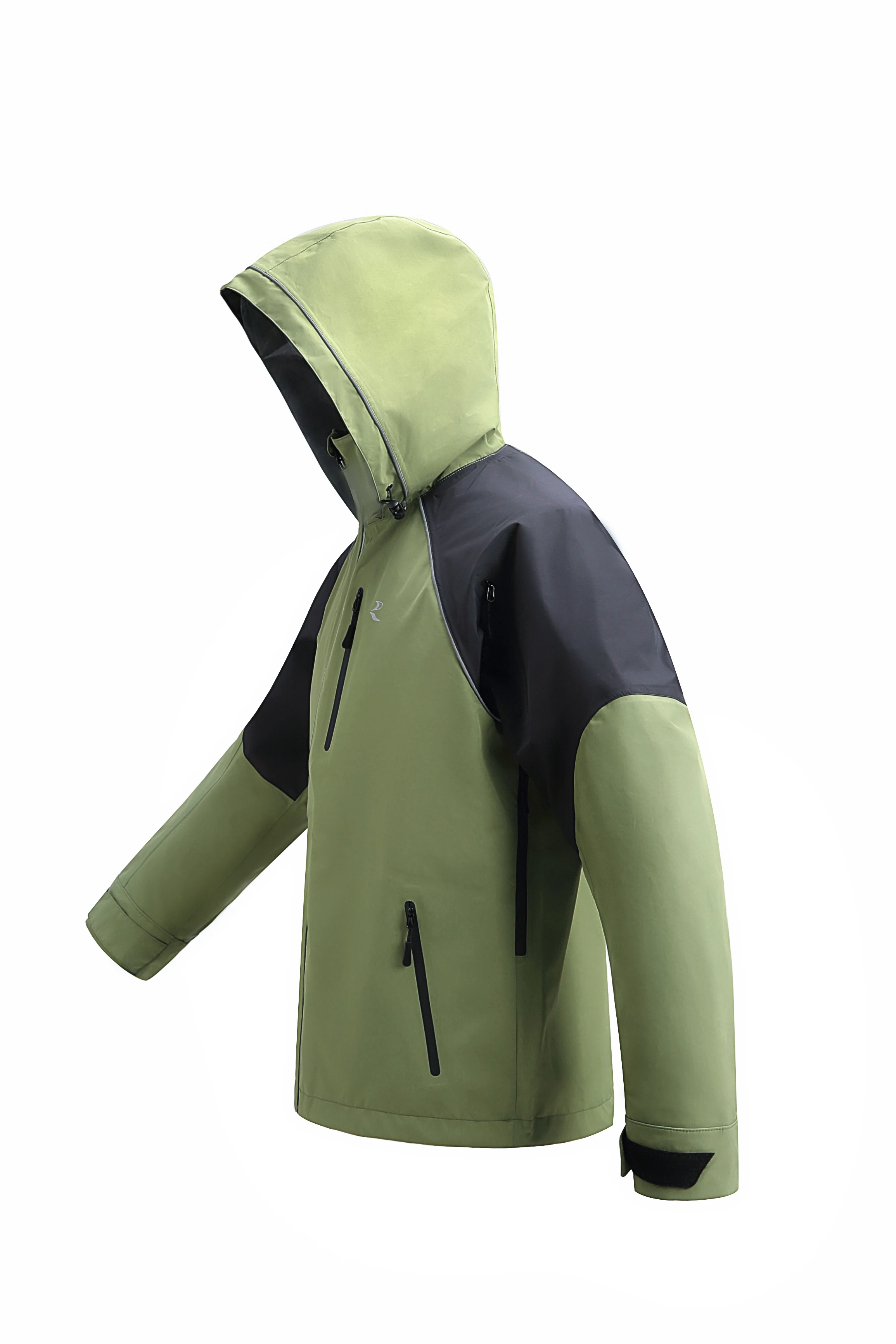 RANDY SUN Unisex Rain Jacket Mens Waterproof With Hood, Women's Raincoats, Reflective Lightweight Windbreaker 2