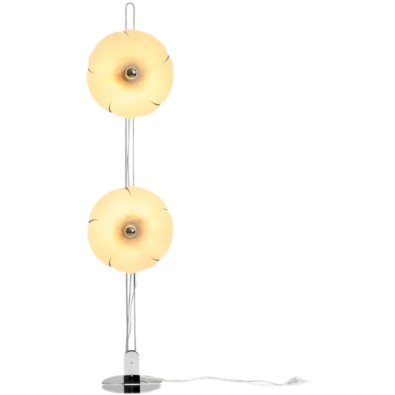 

YY Floor Lamp Living Room Bedroom Study Vertical Stainless Steel Retro Lamps