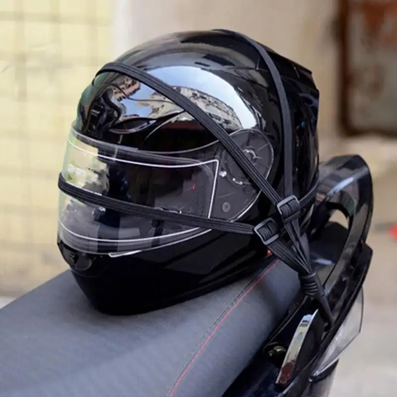 Motorcycle Luggage Straps Motorcycle Back Seat Helmet Strips Elastic Rope Retractable Luggage Binding Cord Fix Rope Goods Strap