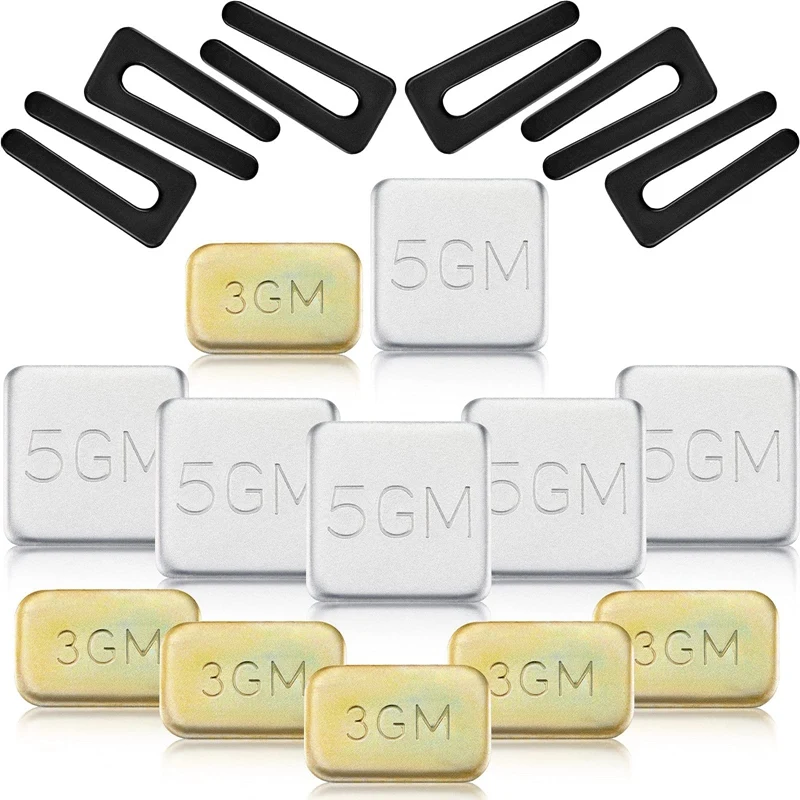 6 Sets Of Ceiling Fan Blade Balancing Kit Fan Weight Balancing Kit Include Self-Adhesive Metal 5G Weight And 3G