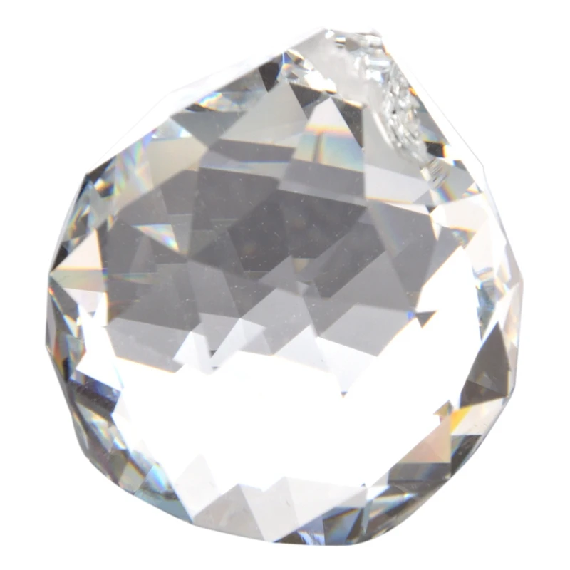 

HOT SALE 4Pcs 40MM Feng Shui Faceted Decorating Crystal Pendant Ball(Clear)
