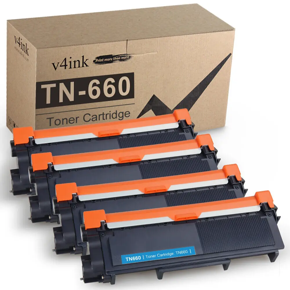 4Pk Compatibile Brother Tn660 Tn630 Toner Mfc-L2700Dw Hl-L2340Dw Hl-L2300D V4Ink