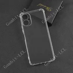 Shockproof Anti - Falling Soft Silicone TPU Back Cover for Tecno Spark 9T (Clear)