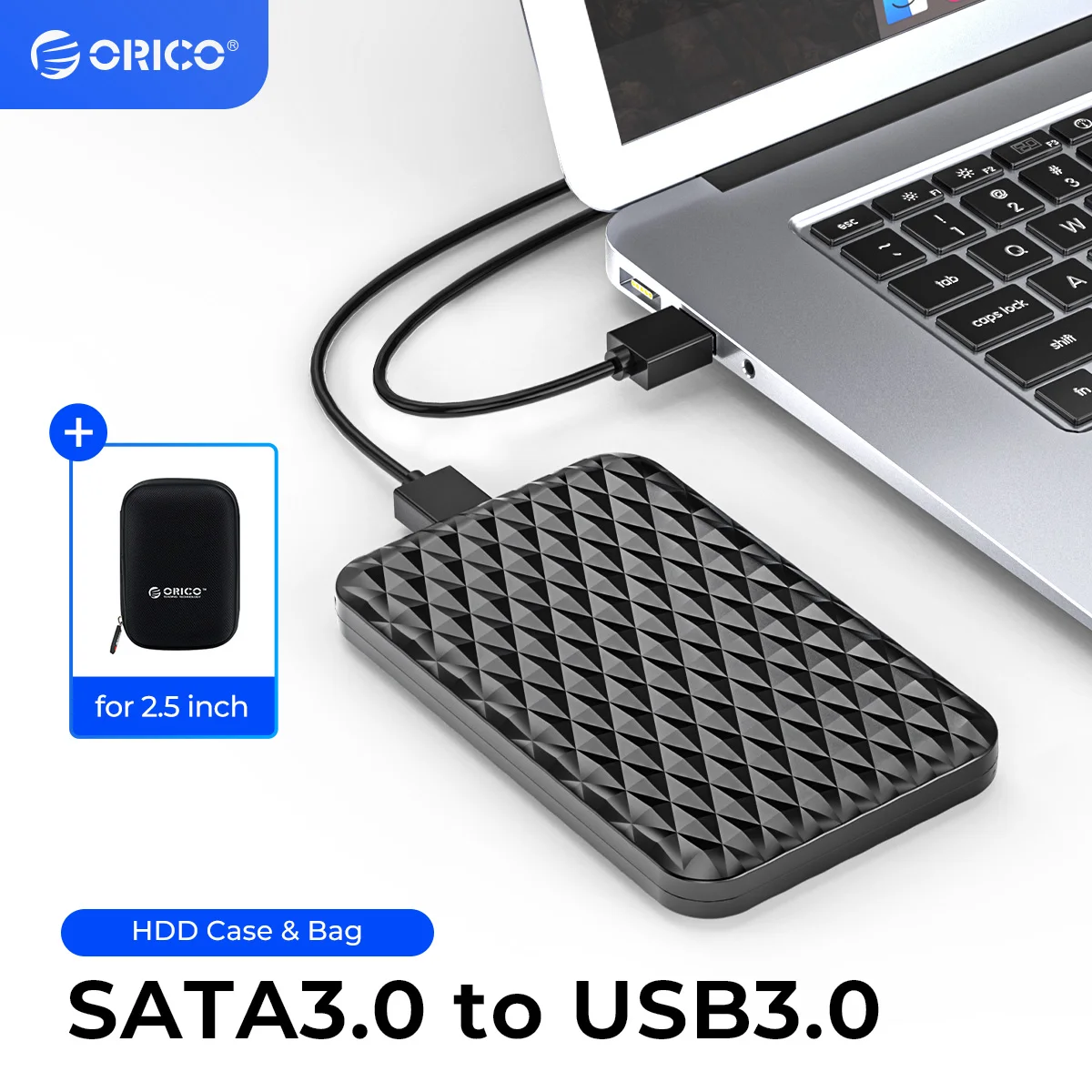 

ORICO SATA к USB 3,0 адаптер внешний жесткий диск чехол Корпус SSD, HDD 5 Гбит/с инструмент-бесплатно для 9,5 мм 7 мм 2,5 "SATA HDD SSD