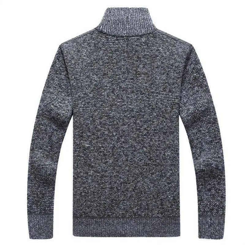 Winter Fleece Carigan Men Sweater Fanshion Patchwork Thick Warm Sweatercoat Men Slim Knitted Sweater Cardigan Men Clothing 2022 2