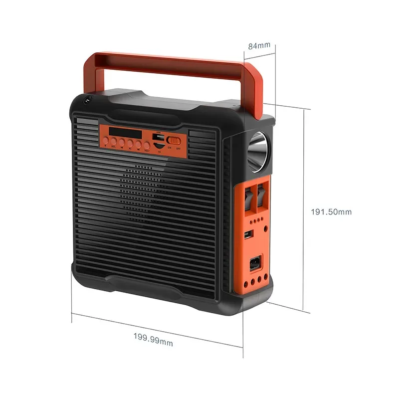Portable Solar Light USB Charger Home FM Radio Solar Panel Power Generator Kit with 3 LED Bulb Emergency Outdoor Camping Light