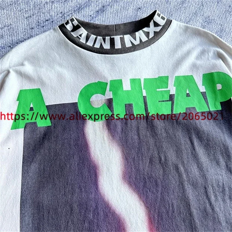 Fiery Lightning Saint Oversized Long Sleeve T-Shirt