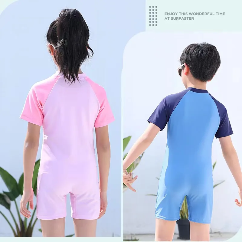 Children's Swimwear Cute Cartoon Boys Girls One-Piece Swimming Costume Toddler For kids swimsuits