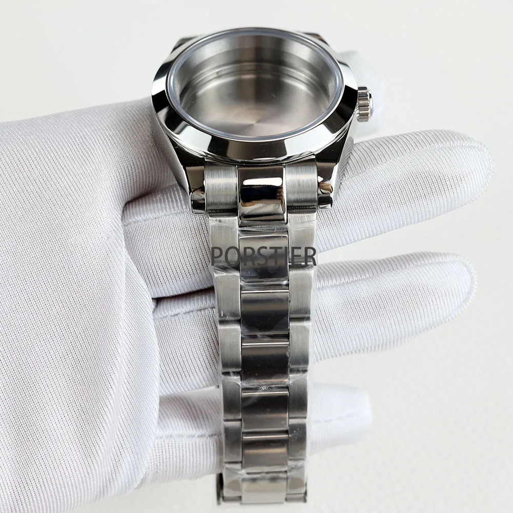 Watch Case 36mm/39mm NH35 Stainless Steel Bracelet Sapphire Glass For Seiko Mod NH35 NH36 Movement 28.5mm Dial Datejust Oyster