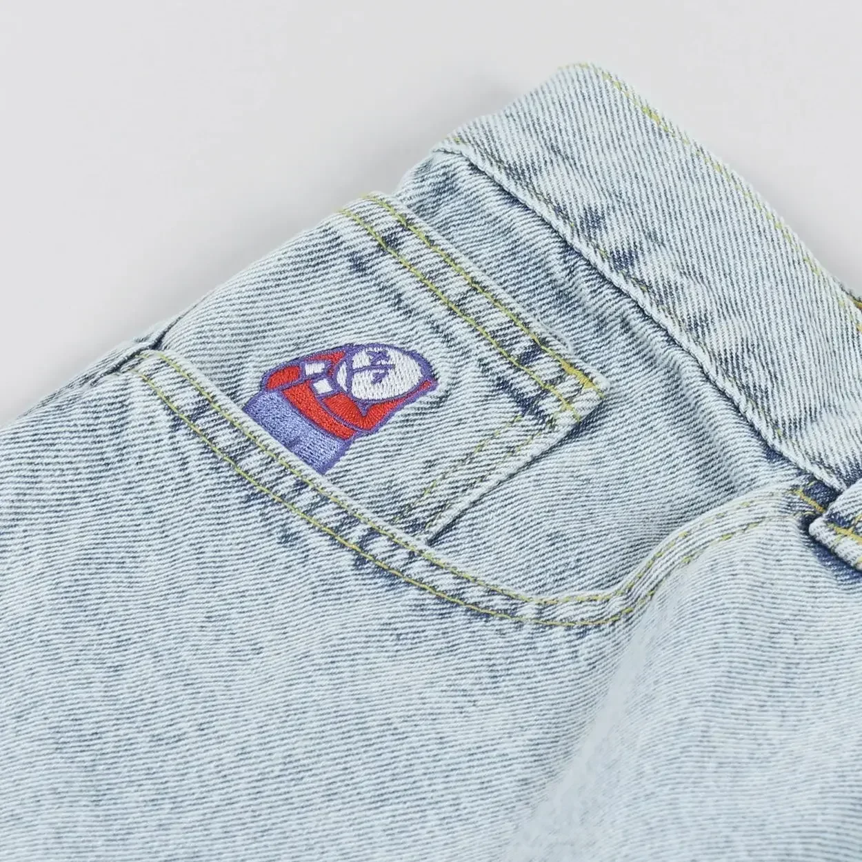 Harajuku Gym Basketball Shorts Men Big Boy Retro Hip Hop Cartoon Graphic Streetwear Denim Shorts Embroidery Baggy Jorts New 6
