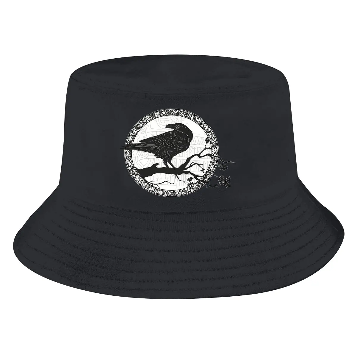 

Mythology Ravens Bucket Hat TV Play Viking Summer Unisex Women Outdoor Sunscreen Hat Fishing Hunting Cap Men Basin Beach Cap