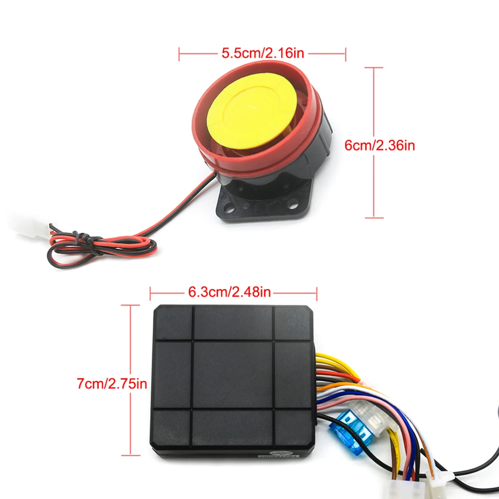 オートバイ用セキュリティシステム,12V,433.92MHz,キーレス,盗難防止