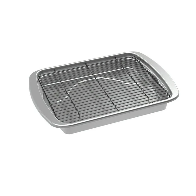 Oven Bacon Pan with Nesting Rack, 12.7 x 17.4 x 1.6 - AliExpress