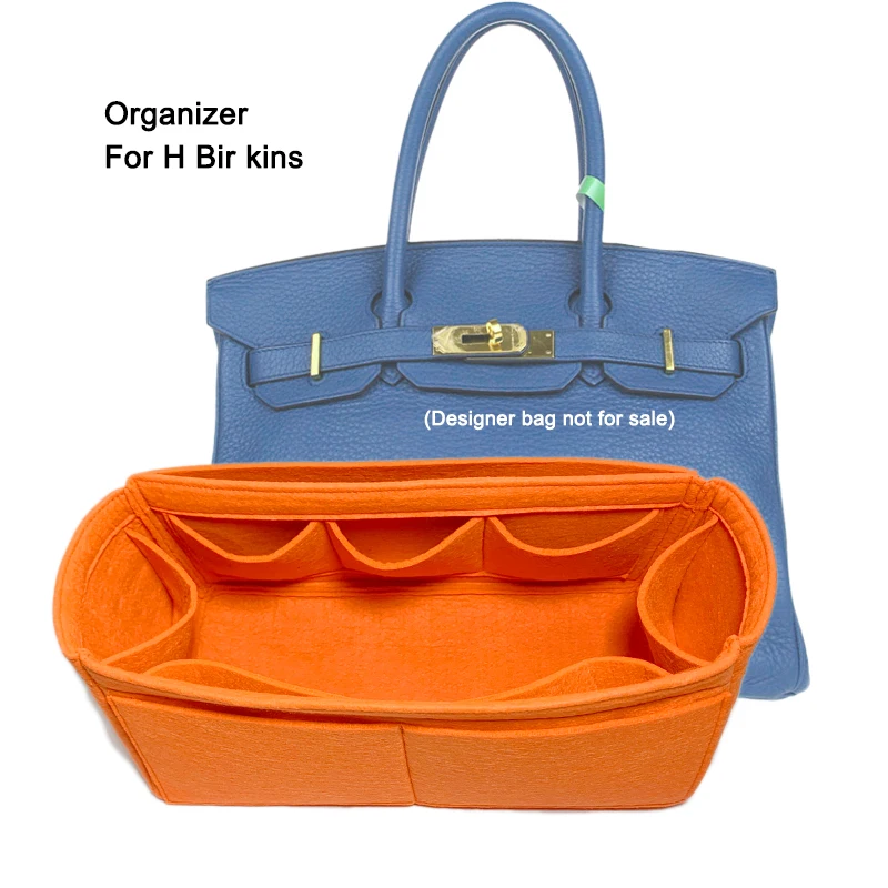Fits For H Bir Kins 25 30 35 Insert Bags Organizer Makeup Handbag Organize Portable Cosmetic Base Shaper For Women Handbag