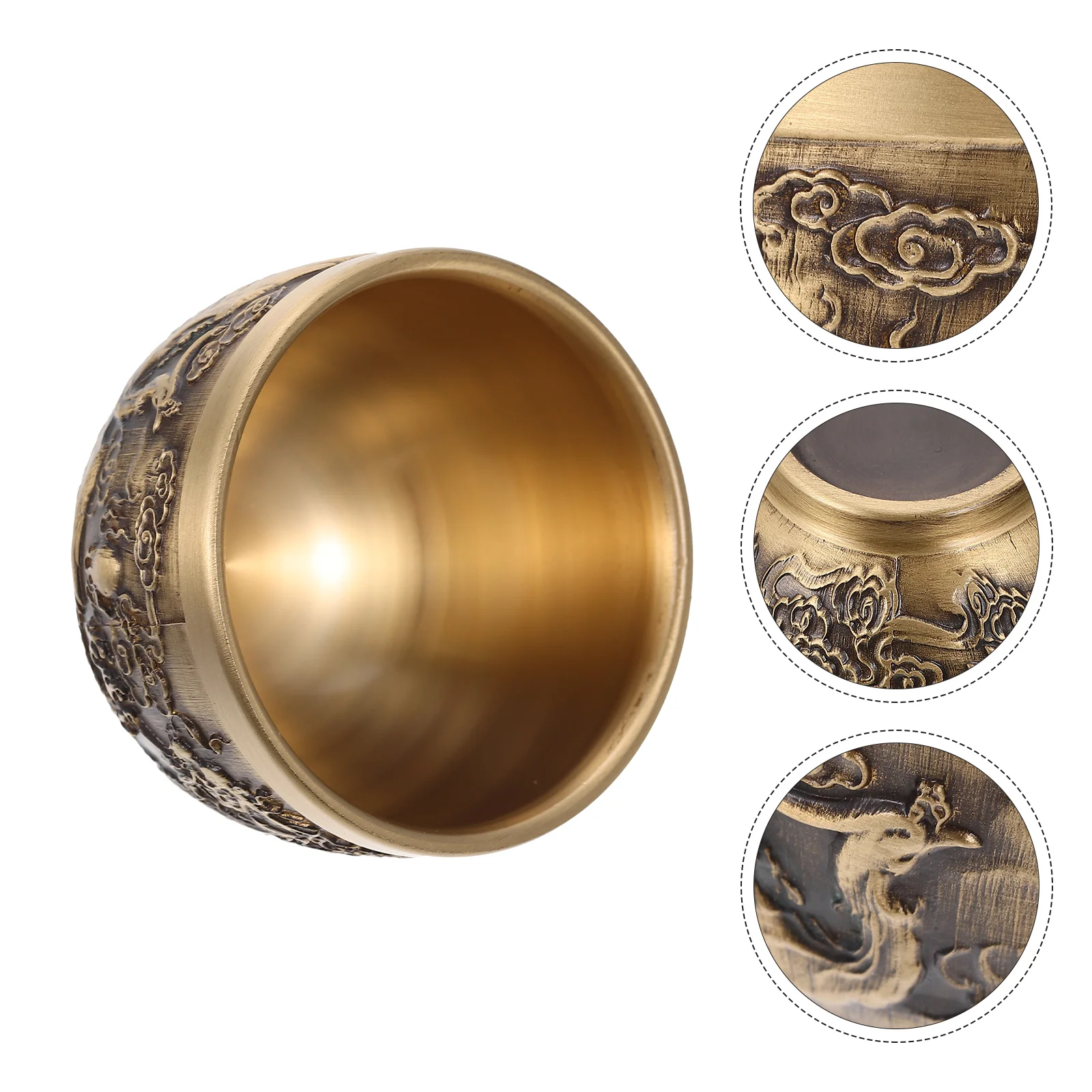 

Copper Goblet Delicate Tea Cup Household Drinking Decorate Home Water Holder