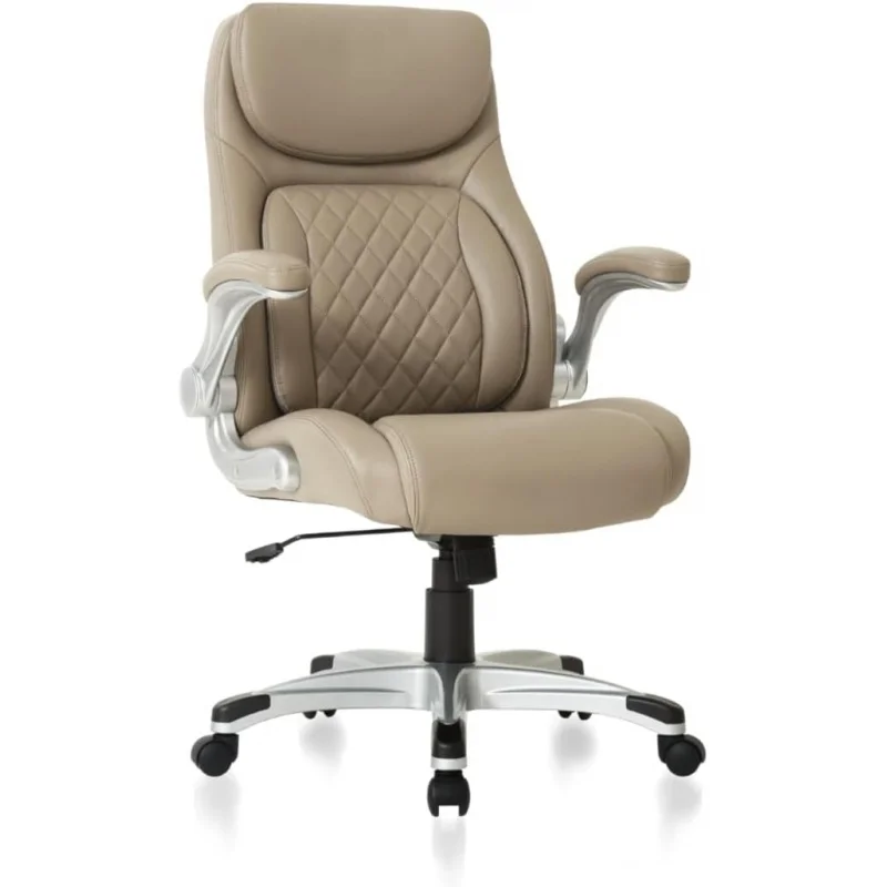 

Nouhaus Posture Ergonomic PU Leather Office Chair. Click5 Lumbar Support with FlipAdjust Armrests. Modern Executive Chair