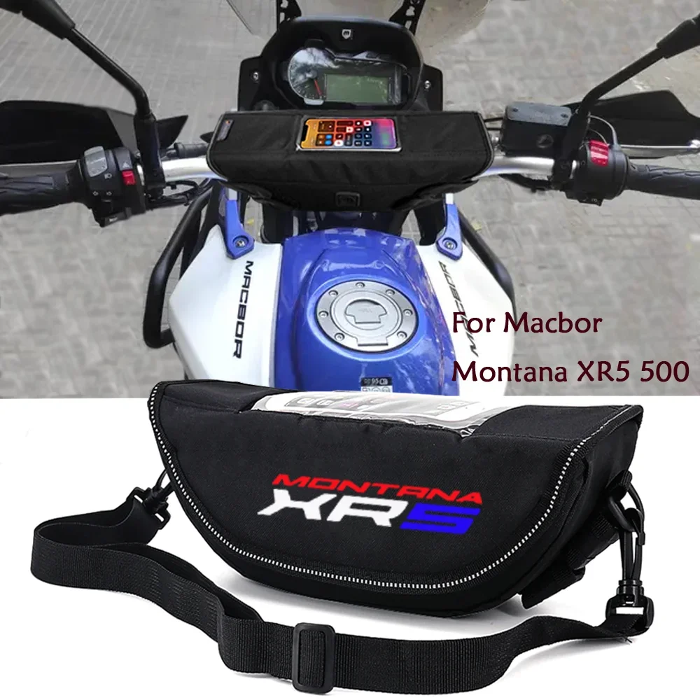 

For Macbor Montana XR5 500 Montana xr5 500 2023 Motorcycle Handlebar Bag Waterproof Handlebar Travel Navigation Bag