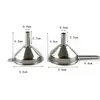 Wide Mouth Stainless Steel Funnel Spice Cooking Oil Filter Kitchen Tool Strainer with Handle Oil Spill Filter Funnel 6